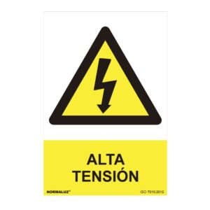 Cartel peligro "alta tension" (pvc 0.7mm) 30x40cm normaluz