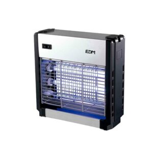 Mata insectos profesional eléctrico, cromo/negro, 2 x 6w 30 m² 25,5 x 9 x 26 cm