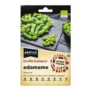 Sobre con semillas eco "super foods" de edamame