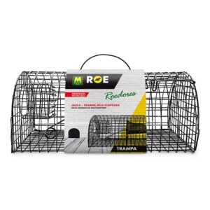 Jaula trampa multicaptura para roedores 40 x 24 x 18 cm