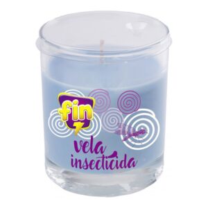 Vela insecticida vaso cristal, fin, lavanda,125 g