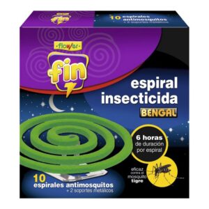 Espiral insecticida, fin, 10 uds + 2 soportes