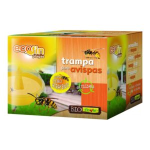 Trampa reutilizable con cebo atrayente para avispas, ecofin