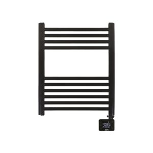 Radiador / toallero eléctrico 400 w con temporizador negro