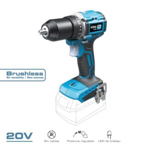 Taladro atornillador compacto brushless 20 v