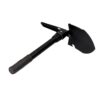 Pala plegable multifuncional de acero color negro 9,5 x 41,5 cm