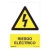 Cartel peligro "riesgo electrico" (pvc 0.7mm) 30x40cm normaluz