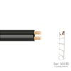 Paralelo 2x0,75mm negro "audio" euro/m (bobina pequeña ø180x60mm)