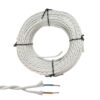 Cable paralelo textil trenzado h05v-k 2 x 1,00 mm² blanco euro/m