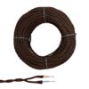 Cable paralelo textil trenzado h05vv-f 2 x 1,50 mm² marrón euro/m