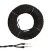 Cable paralelo textil trenzado h05vv-f 2 x 1,50 mm² negro euro/m
