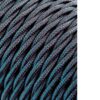 Carrete cable textil trenzado h03vv-f 2 x 0,75 mm² gris oscuro, 25 m