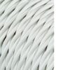 Carrete cable textil trenzado h03vv-f 2 x 0,75 mm² gris plateado, 25 m