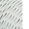 Carrete cable textil trenzado h03vv-f 2 x 0,75 mm² blanco, 25 m