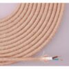 Cable de cuerda de yute tejida y enfundada 2 x 0,75mm 25m euro/m