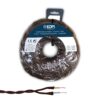 Carrete cable paralelo textil trenzado h05v-k 2 x 1,00 mm² marrón, 25 m