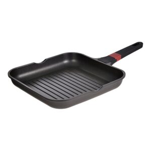 Sarten asador aluminio fundido, inducción, denia experto 28 x 28 x 4,5 cm
