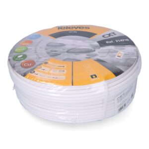 Cable coaxial apantallado rg6 cobre, euro/m