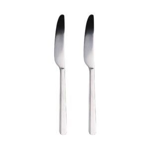 Cuchillo de acero inoxidable reciclado brillo earth, blister 2 uds