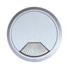 Tapón pasacables tpc01 ø60 x 22 mm plata, blister