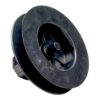 Polea plástico espiga pr21 negro para rodamiento cinta 18 mm