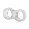 Tope puerta manilla amortiguador tp13, transparente, 47 x 25 x 14 mm