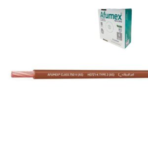 Cablecillo h07z1-k(as) 6,0 mm² marron euro/m
