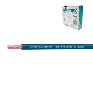 Cablecillo h07z1-k(as) 6,0 mm² azul euro/m