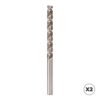Broca cilíndrica corta hsse din-338n inox, 2 uds, ø3,00 mm