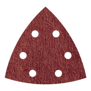 Hoja lija triangular autoadhesiva para madera/metal, 95 mm, grano 240, 5 uds