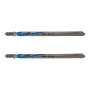 Hoja de sierra de calar hss 130 mm vástago t metal 2 uds