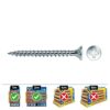 Caja 200 unid. tornillo madera avellanado pozi din/ref vlox ø3,5x35mm zincado+lubr. celo