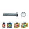 Caja 250 unid. tornillo metrica hexagonal din/ref 933 ø6x25mm zincado celo