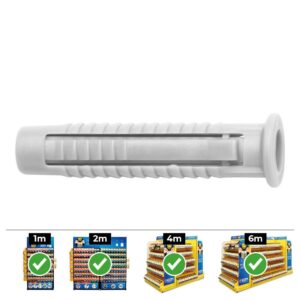 Taco fx ø8 mm, caja 100 uds