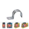 Grapa para cable tubular ø18 x 18 mm 918f, metalizado, caja 100 uds