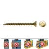 Caja 200 unidades tornillo madera vlox rosca completa avellanado impronta pz ø4 x 35 mm. bicromatado