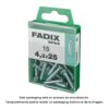 Caja m 15 unid. tornillo rosca chapa cp cinc 4,2x25mm fadix