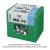 Caja l 50 unid. tornillo metrica cab hex+tuerca cinc m 6x10mm fadix
