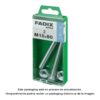 Caja m 2 unid. tornillo metrica cab hex+tuerca cinc m 10x80mm fadix