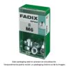 Caja s 8 unid. tuerca ciega cinc m 6 fadix