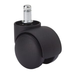 Rueda giratoria espiga lisa y eje liso, color negro, carga máx. 50 kg, 11 x 12 cm, ø 5 cm