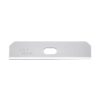 Juego de 10 cuchillas skb-7 trapezoidales plateadas 50 x 12,5 x 0,4 mm