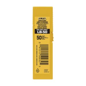 Cuchillas troceables plateadas 18 mm, juego 50 uds