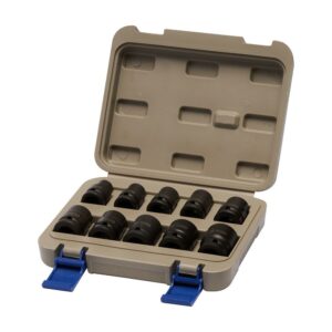 Vasos de impacto ½ pulg, 10 - 24 mm, 10 uds