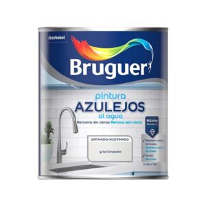 Pintura azulejos al agua gris satinado 750 ml