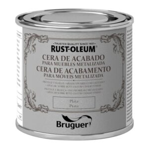 Rust-oleum chalky finish cera para muebles plata 125 ml