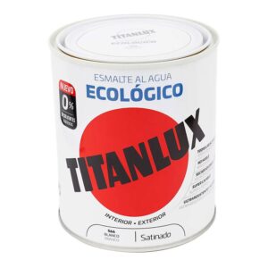 Esmalte ecológico al agua blanco satinado 750 ml