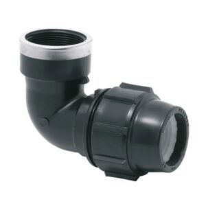 Codo mixto 90° polipropileno rosca hembra 20 mm x ½ pulg