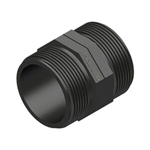 Manguito polipropileno rosca macho ¾ pulg