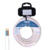 Carrete manguera plana 2 x 1,50 mm² blanca, 25 m